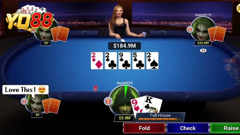 Quá trình chia bài trong ván cược Poker